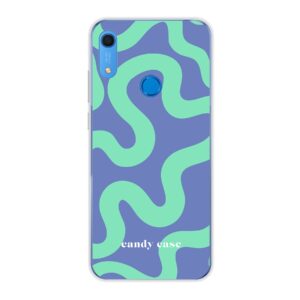 Candy swirl blue soft case Huawei telefoonhoesje