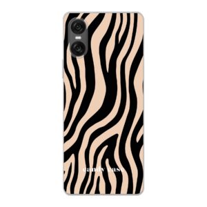 Candy zebra beige soft case Sony telefoonhoesje
