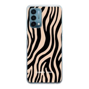 Candy zebra beige soft case OnePlus telefoonhoesje
