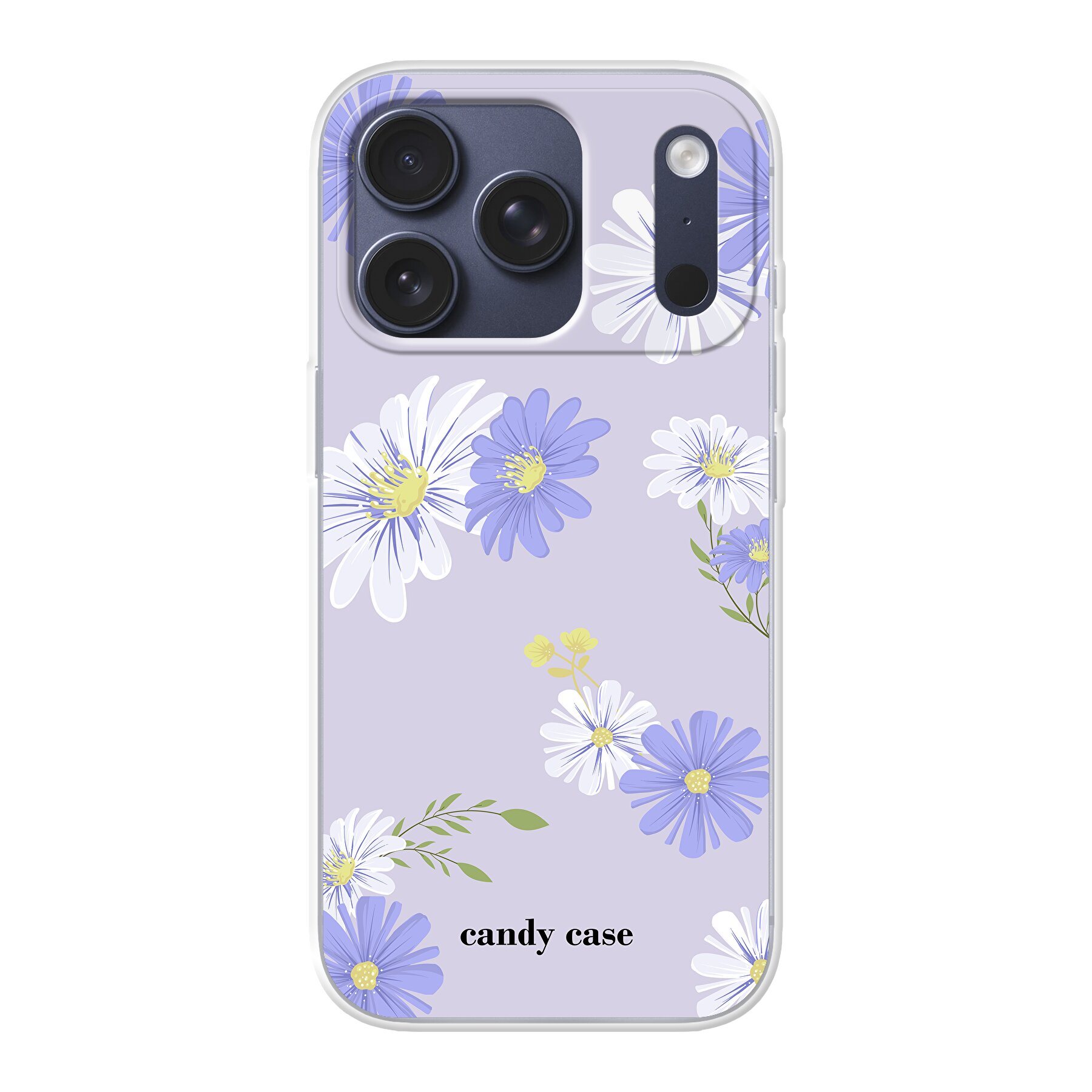 Candy flower purple iPhone soft telefoonhoesje