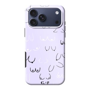 Candy x Perf boob purple Tough iPhone Telefoonhoesje