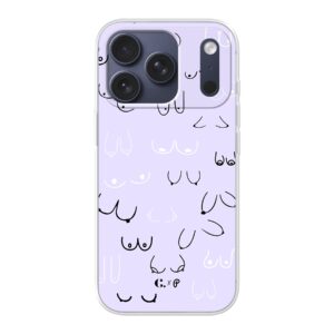 Candy x Perf boob purple soft iPhone Telefoonhoesje