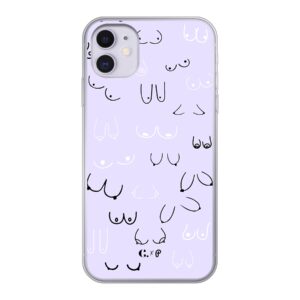 Candy x Perf boob purple soft iPhone 11 Telefoonhoesje | Stock Sale