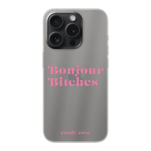 Candy Quote Pink Soft Magsafe iPhone 15 Pro telefoonhoesje | Stock Sale
