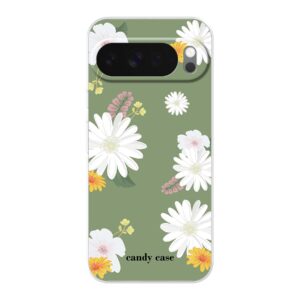Candy Flower Green soft Google telefoonhoesje