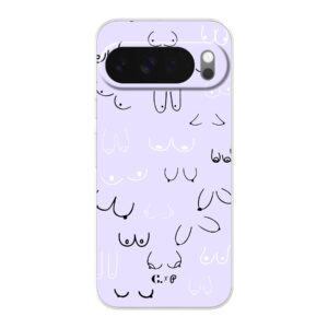 Candy x Perf boob purple soft Google Telefoonhoesje