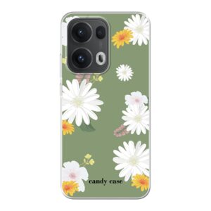 Candy Flower Green soft Oppo telefoonhoesje