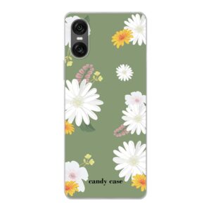 Candy Flower Green soft Sony telefoonhoesje