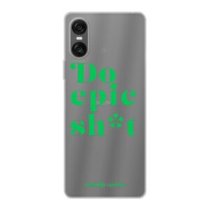Candy Quote Green Soft Sony telefoonhoesje