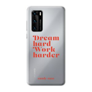 Candy Quote Red Soft Huawei telefoonhoesje