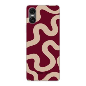Candy Case Burgundy Swirl Soft Case Sony Telefoonhoesje