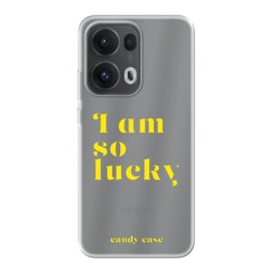 Candy Quote Yellow Soft Oppo telefoonhoesje