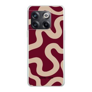 Candy Case Burgundy Swirl Soft Case Oneplus 10T Telefoonhoesje | Stock Sale