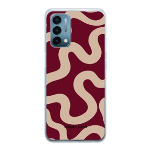 Candy Case Burgundy Swirl Soft Case Oneplus Telefoonhoesje