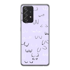 Candy x Perf boob purple soft Samsung Galaxy A52 Telefoonhoesje | Stock Sale