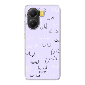 Candy x Perf boob purple soft Xiaomi Telefoonhoesje