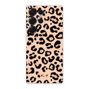 Candy x Perf Leopard beige soft Samsung telefoonhoesje
