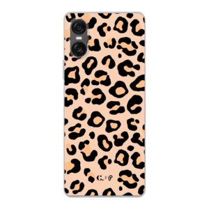 Candy x Perf Leopard beige soft Sony telefoonhoesje