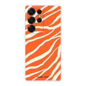 Candy Zebra Orange Limited Editon soft Samsung Telefoonhoesje