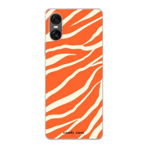 Candy Zebra Orange Limited Editon soft Sony Telefoonhoesje