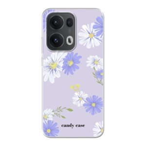 Candy flower purple Oppo Soft telefoonhoesje