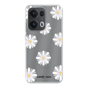 Candy flower white Oppo soft telefoonhoesje