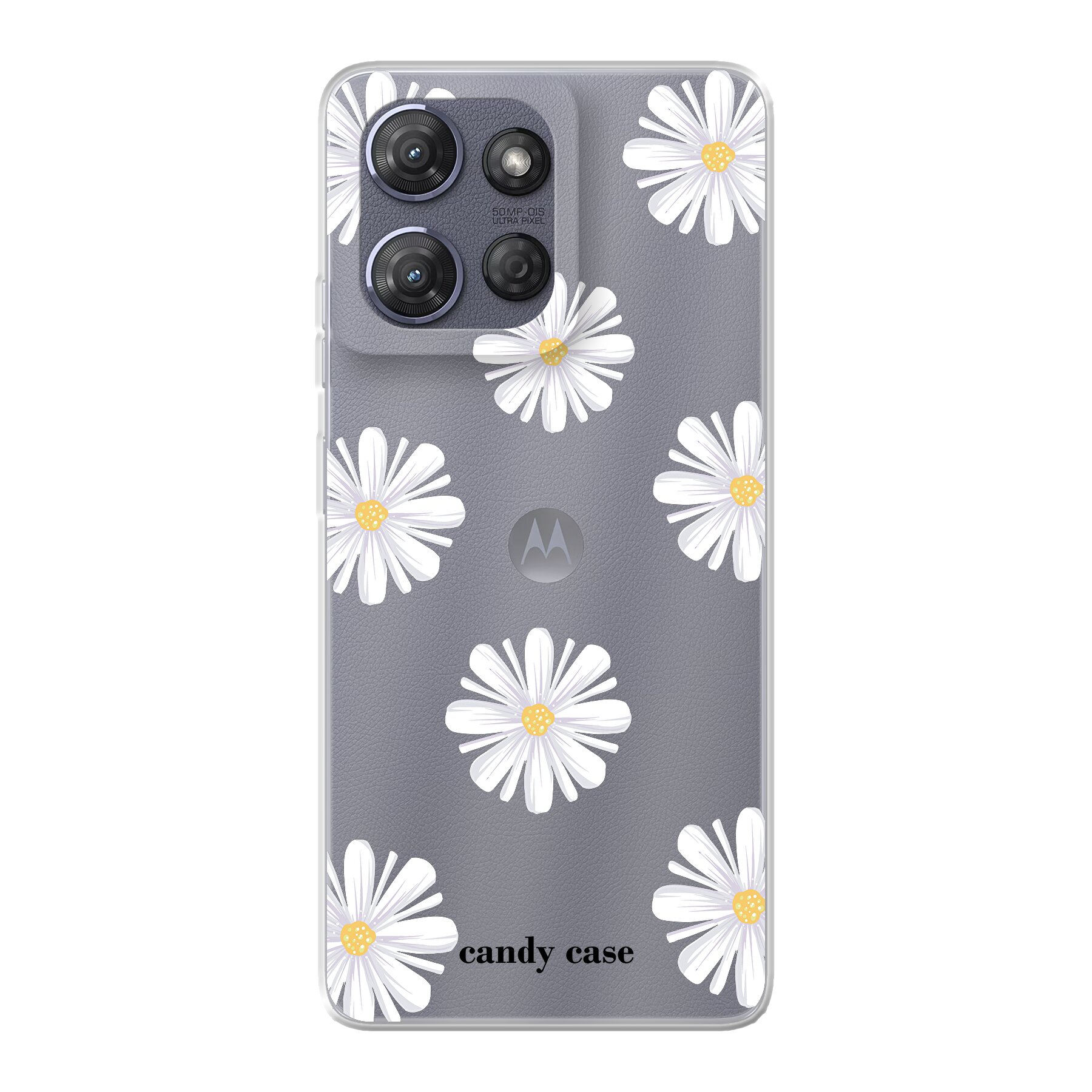 Candy flower white Xiaomi soft telefoonhoesje