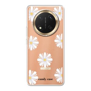 Candy flower white Honor soft telefoonhoesje