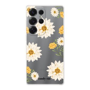 Candy flower yellow Samsung soft telefoonhoesje