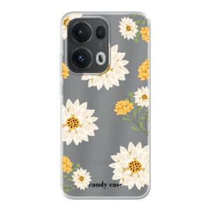 Candy flower yellow Oppo soft telefoonhoesje