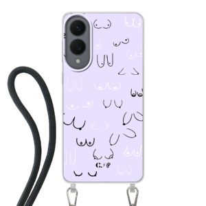 Candy x Perf boob purple crossbody Samsung Telefoonhoesje
