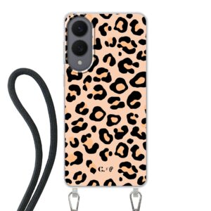 Candy x Perf Leopard beige crossbody Samsung telefoonhoesje