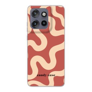 Candy swirl Red soft case Motorola telefoonhoesje