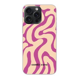 Candy Flow fushia soft case iPhone 15 Pro Max telefoonhoesje | Stock Sale
