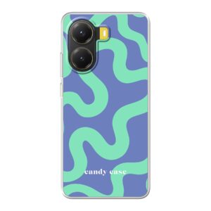Candy swirl blue soft case Xiaomi telefoonhoesje