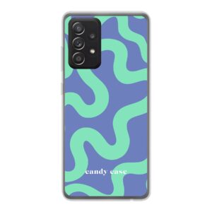 Candy swirl blue soft case Samsung Galaxy A52 5G telefoonhoesje | Stock Sale