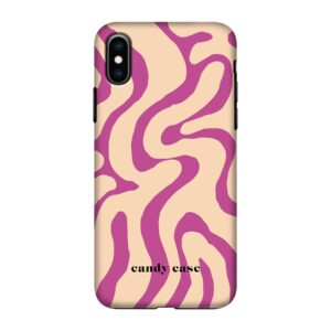 Candy Flow Fuchsia tough Case iPhone X telefoonhoesje | Stock Sale