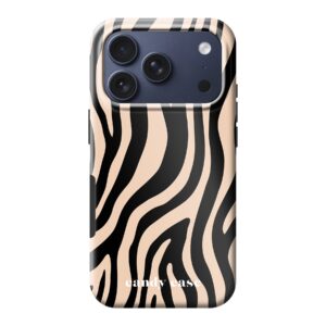 Candy zebra beige Tough Case iPhone telefoonhoesje