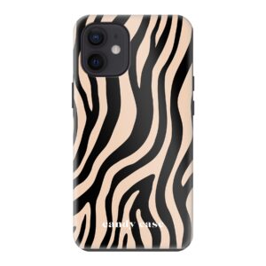 Candy zebra beige Tough Case iPhone 12 Mini telefoonhoesje | Stock Sale