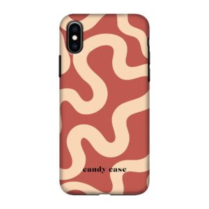 Candy swirl red soft case iPhone X telefoonhoesje | Stock Sale