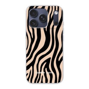 Candy zebra beige soft case iPhone telefoonhoesje