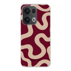 Candy Case Burgundy Swirl Soft Case Oppo Telefoonhoesje