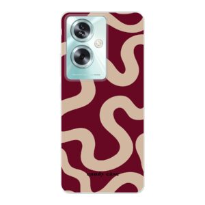 Candy Case Burgundy Swirl Soft Case Oppo A79 Telefoonhoesje | Stock Sale
