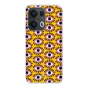 Candy Eyes Geel Oppo soft case telefoonhoesje