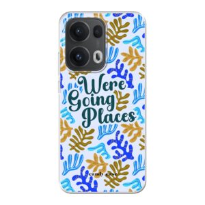Candy We're going places blauw Oppo soft case telefoonhoesje