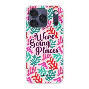 Candy We're going places roze iPhone soft case telefoonhoesje