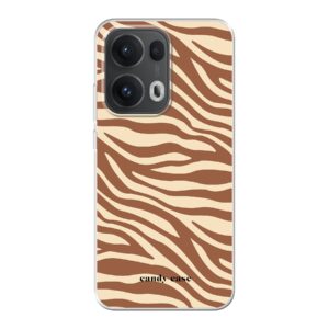 Candy Case Chestnut Zebra Soft Case Oppo Telefoonhoesje