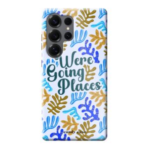 Candy We're going places blauw Tough Case Samsung telefoonhoesje