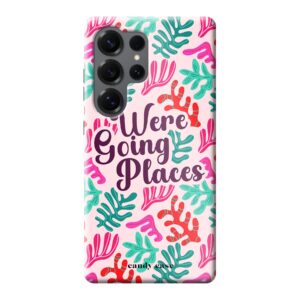 Candy We're going places roze Tough Case Samsung telefoonhoesje