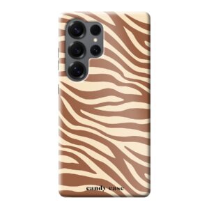 Candy Chestnut Zebra Tough Case Samsung Telefoonhoesje